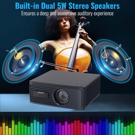 WZATCO Alpha X LED 1080P Smart Projector