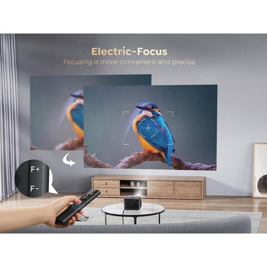 WZATCO Eve Portable 720P Native Projector 1080P Full HD Support