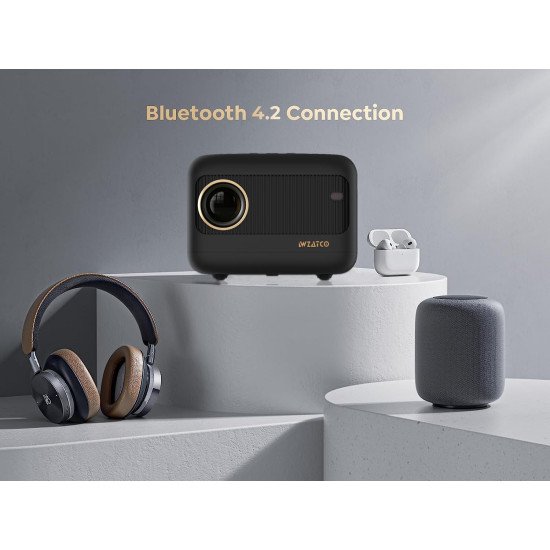 WZATCO Eve Portable 720P Native Projector 1080P Full HD Support
