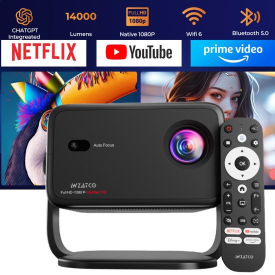Wzatco Yuva Vibe ,Certified OS, Native 1080P Projector